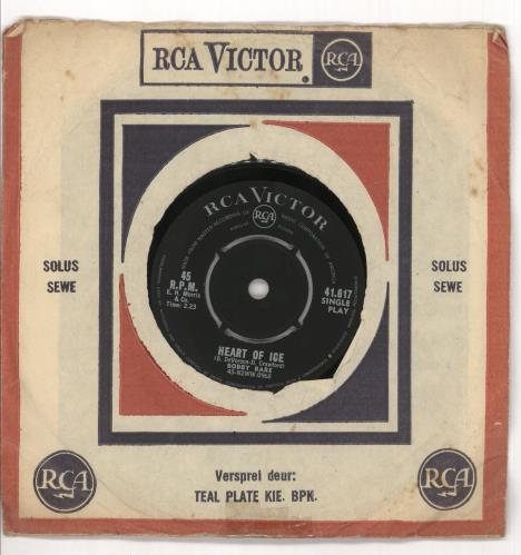 Bobby Bare Heart Of Ice 7" vinyl single (7 inch record / 45) South African BYJ07HE719838