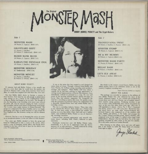 Bobby 'Boris' Pickett The Original Monster Mash - CRC vinyl LP album (LP record) US B7GLPTH659764
