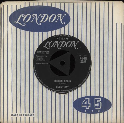 Bobby Day Rockin' Robin 7" vinyl single (7 inch record / 45) UK B3D07RO570764