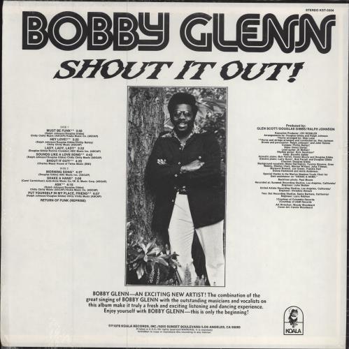 Bobby Glenn Shout It Out! - Sealed vinyl LP album (LP record) US 32BLPSH782903