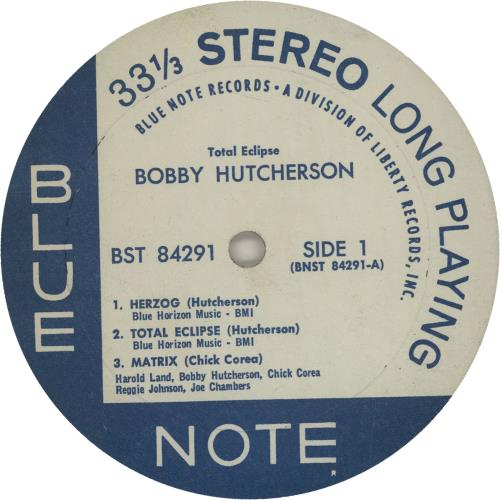 Bobby Hutcherson Total Eclipse - Division of Liberty vinyl LP album (LP record) US HTNLPTO468203