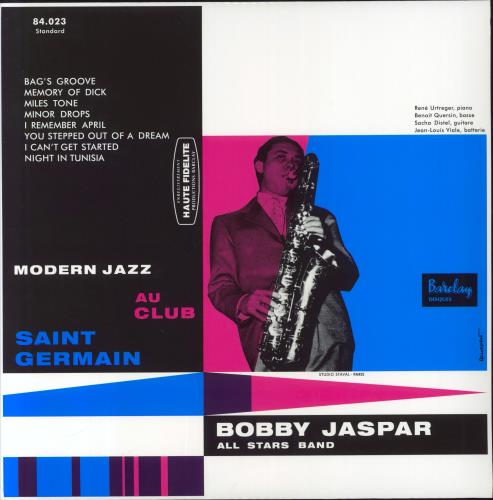Bobby Jaspar Modern Jazz Au Club Saint Germain - 180gm CD album (CDLP) European B\JCDMO842908