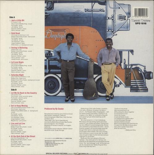 Bobby King Live And Let Live! vinyl LP album (LP record) UK 1BKLPLI477929