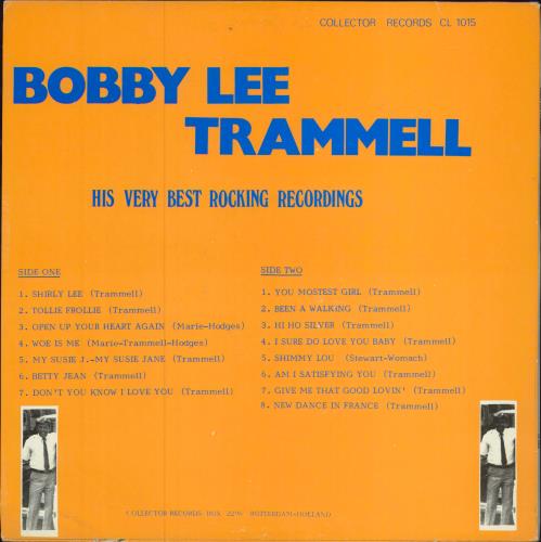 Bobby Lee Trammell His Very Best Rocking Records vinyl LP album (LP record) Dutch B99LPHI721020