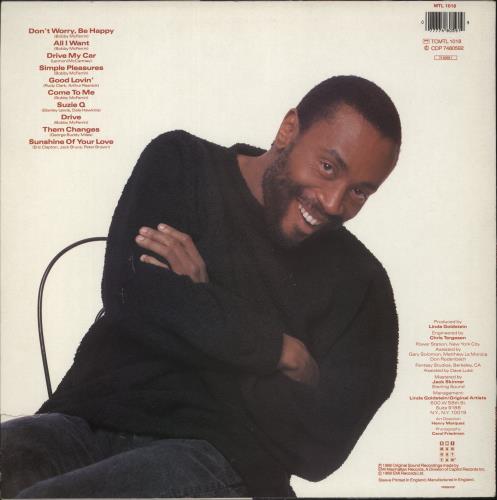 Bobby McFerrin Simple Pleasures vinyl LP album (LP record) UK BMCLPSI288729