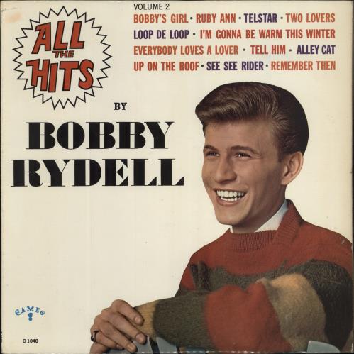 Bobby Rydell All The Hits By Bobby Rydell Volume 2 vinyl LP album (LP record) US RY0LPAL776139