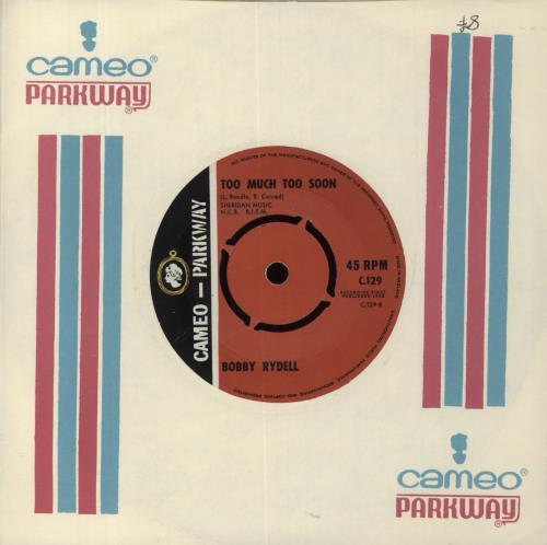 Bobby Rydell It's Time We Parted 7" vinyl single (7 inch record / 45) UK RY007IT862627