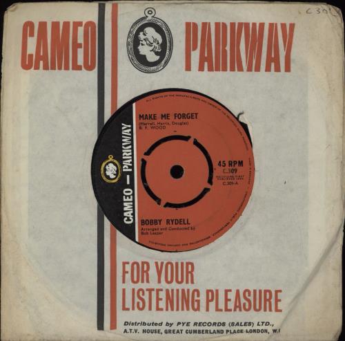 Bobby Rydell Make Me Forget - 4pr 7" vinyl single (7 inch record / 45) UK RY007MA753932