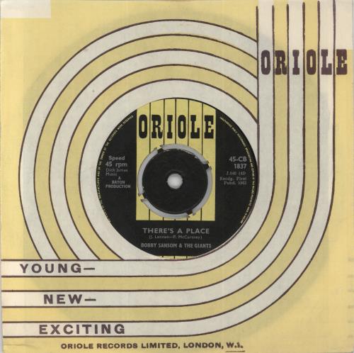 Bobby Sansom There's A Place 7" vinyl single (7 inch record / 45) UK 56C07TH817231