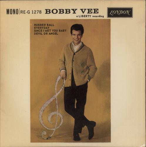 Bobby Vee Bobby Vee EP 7" vinyl single (7 inch record / 45) UK BYV07BO875890