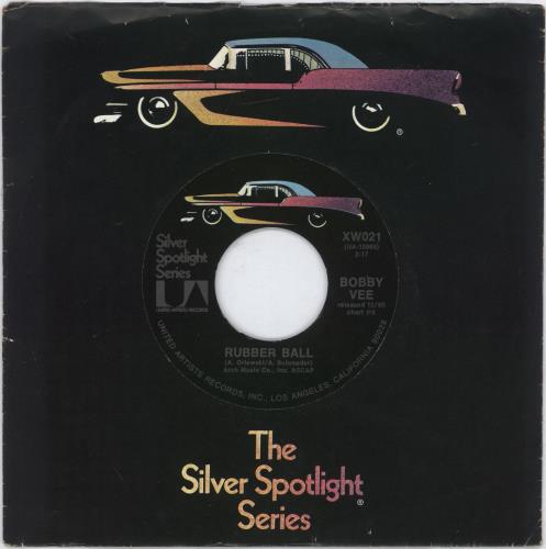 Bobby Vee Rubber Ball 7" vinyl single (7 inch record / 45) US BYV07RU702339