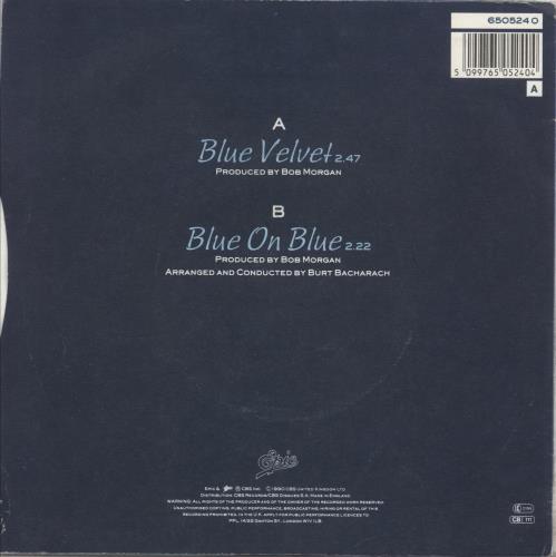 Bobby Vinton Blue Velvet 7" vinyl single (7 inch record / 45) UK BVT07BL618503