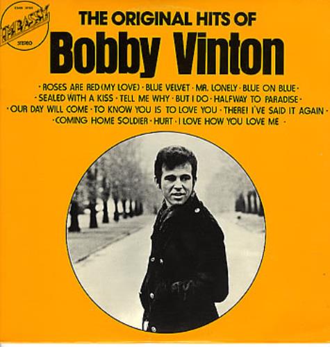 Bobby Vinton The Original Hits Of Bobby Vinton vinyl LP album (LP record) Israeli BVTLPTH288106