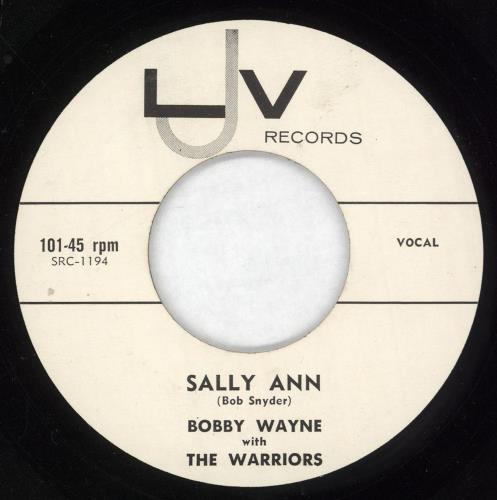 Bobby Wayne Sally Ann 7" vinyl single (7 inch record / 45) US 0W807SA737329