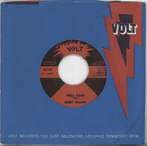 Bobby Wilson Feels Good 7" vinyl single (7 inch record / 45) US QQC07FE701162