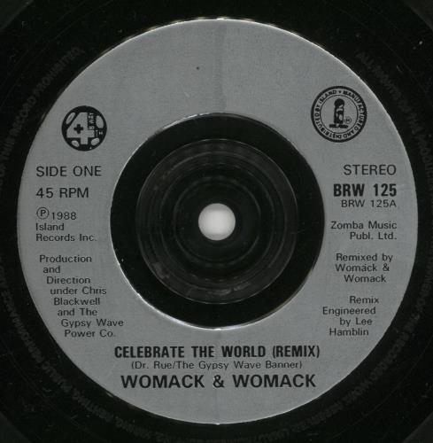 Bobby Womack Celebrate The World 7" vinyl single (7 inch record / 45) UK YBB07CE521276