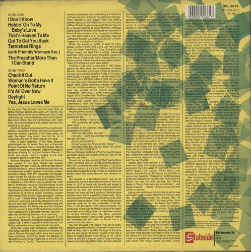 Bobby Womack Check It Out vinyl LP album (LP record) UK YBBLPCH685224