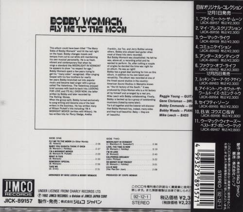 Bobby Womack Fly Me To The Moon CD album (CDLP) Japanese YBBCDFL847496