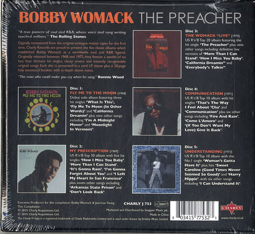 Bobby Womack The Preacher - Sealed CD Album Box Set UK YBBDXTH631570