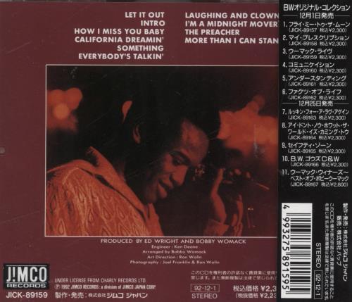 Bobby Womack The Womack "Live" CD album (CDLP) Japanese YBBCDTH848184