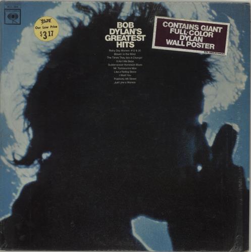 Bob Dylan Greatest Hits - 1st + Poster vinyl LP album (LP record) US DYLLPGR686544