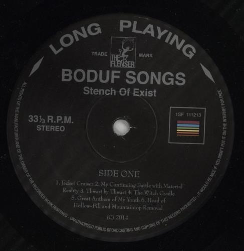 Boduf Songs Stench Of Exist - 180gm vinyl LP album (LP record) US 1RNLPST867971