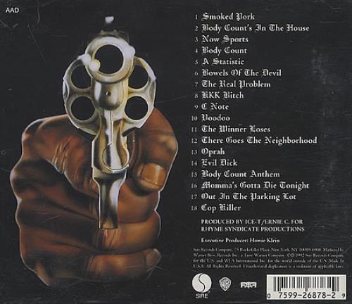 Body Count Body Count CD album (CDLP) US BDYCDBO399262