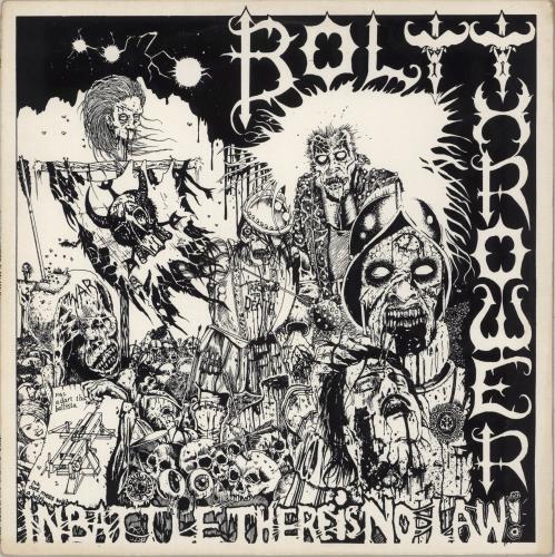 Bolt Thrower In Battle There Is No Law - 1st - EX vinyl LP album (LP record) UK E0MLPIN864205