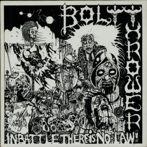 Bolt Thrower In Battle There Is No Law - 1st vinyl LP album (LP record) UK E0MLPIN608717