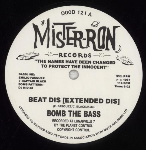 Bomb The Bass Beat Dis 12" vinyl single (12 inch record / Maxi-single) UK BTB12BE116062