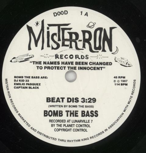 Bomb The Bass Beat Dis 7" vinyl single (7 inch record / 45) UK BTB07BE225218
