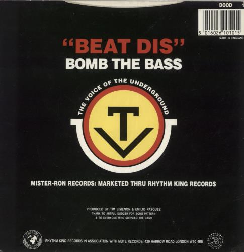 Bomb The Bass Beat Dis 7" vinyl single (7 inch record / 45) UK BTB07BE225218
