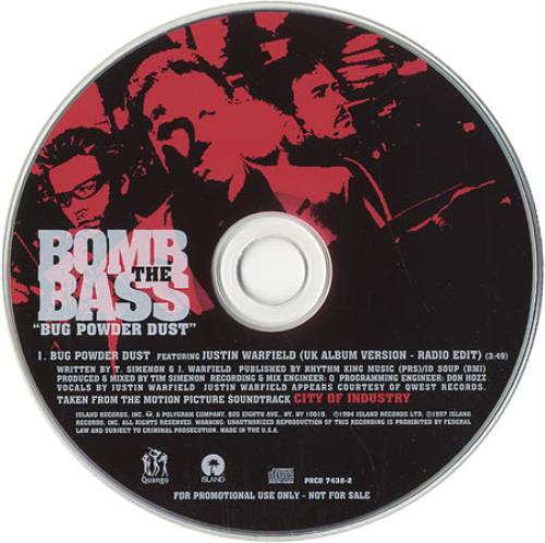Bomb The Bass Bug Powder Dust CD single (CD5 / 5") US BTBC5BU412541
