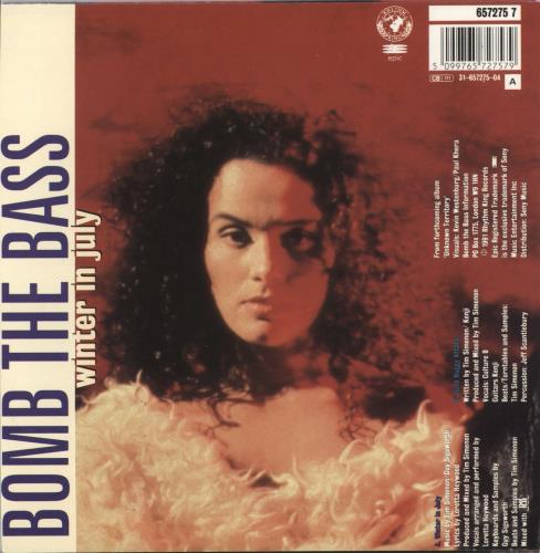 Bomb The Bass Winter In July 7" vinyl single (7 inch record / 45) UK BTB07WI162833