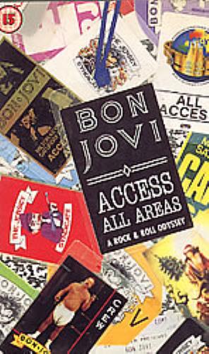 Bon Jovi Access All Areas video (VHS or PAL or NTSC) UK BONVIAC180161