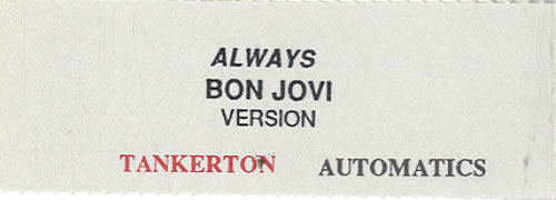 Bon Jovi Always - Jukebox Only 7" vinyl single (7 inch record / 45) UK BON07AL41604