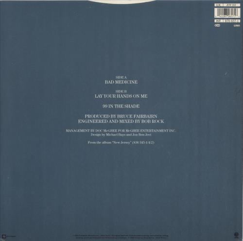 Bon Jovi Bad Medicine 12" vinyl single (12 inch record / Maxi-single) UK BON12BA33820