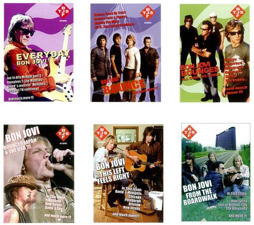 Bon Jovi BJF/TJS - Set of 7 issues fanzine Dutch BONFABJ453542
