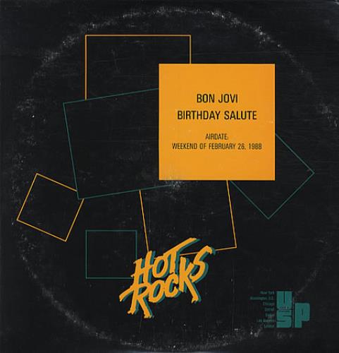 Bon Jovi Bon Jovi Birthday Salute 2-LP vinyl record set (Double LP Album) US BON2LBO149161