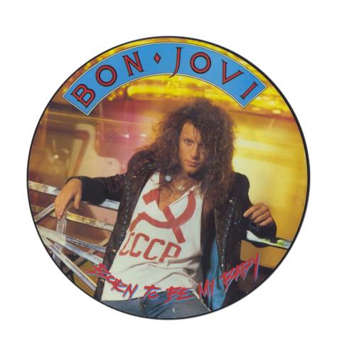 Bon Jovi Born To Be My Baby 12" vinyl picture disc (12 inch picture record) UK BON2PBO867336