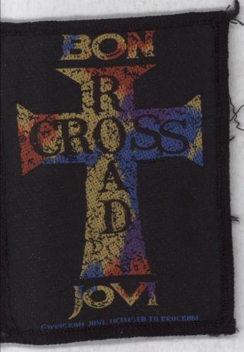 Bon Jovi Cross Road Sew-On Patch memorabilia UK BONMMCR822672