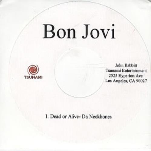 Bon Jovi Dead Or Alive CD-R acetate US BONCRDE252673