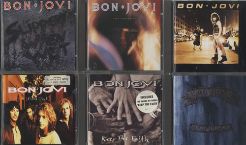 Bon Jovi First Six Albums 6-CD album set UK BON6CFI577811
