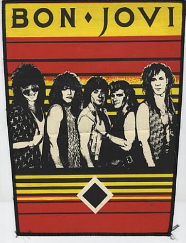 Bon Jovi Giant Sew-On Patch memorabilia UK BONMMGI322063