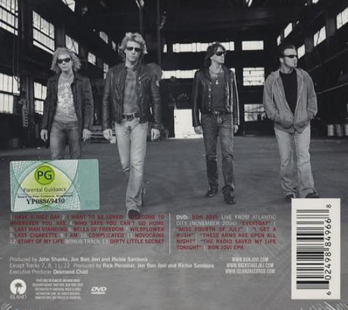 Bon Jovi Have A Nice Day 2-disc CD/DVD set Singapore BON2DHA383632