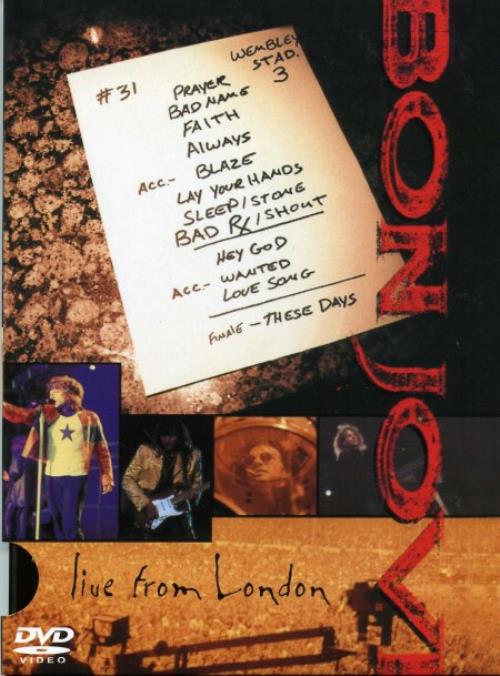 Bon Jovi Live From London DVD German BONDDLI375449