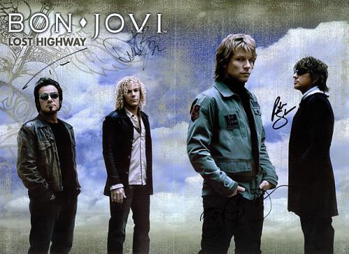 Bon Jovi Lost Highway Tour Programme - Fully Autographed tour programme UK BONTRLO475991