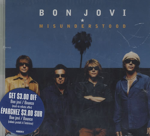 Bon Jovi Misunderstood CD single (CD5 / 5") Canadian BONC5MI430294