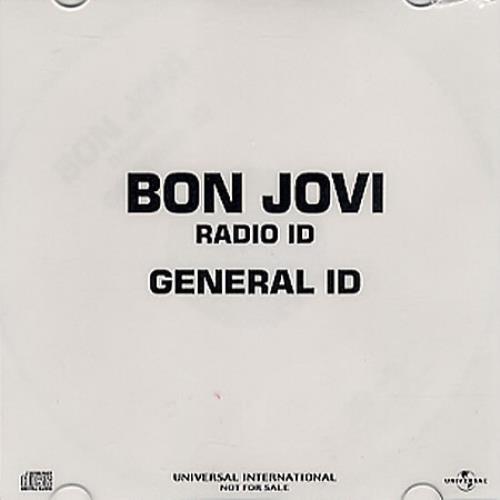 Bon Jovi Radio ID/General ID CD-R acetate Japanese BONCRRA349912