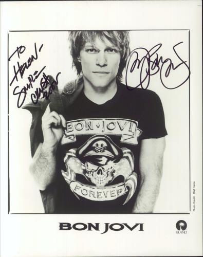 Bon Jovi Signed Photo photograph US BONPHSI849269
